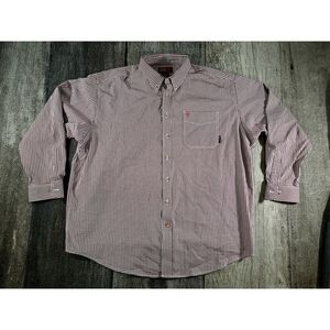 Ariat FR Shirt Mens 3XL Red Plaid Bell Work Shirt Flame Resistant Weld Workwear